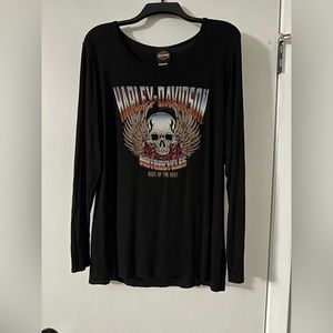 Women’s Harley-Davidson long sleeve rhinestone shirt